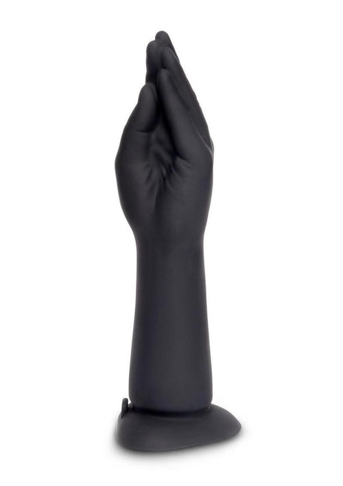 B-Vibe Vibrating Silicone Fisting Dildo - Chocolate