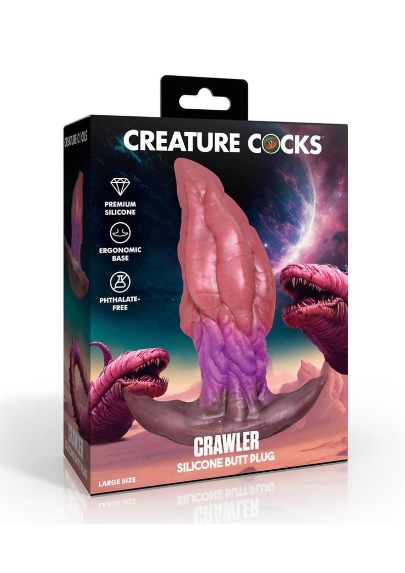 Creature Cocks Crawler Silicone Butt Plug - Multicolor - Large