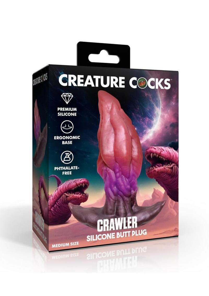 Creature Cocks Crawler Silicone Butt Plug - Multicolor - Medium