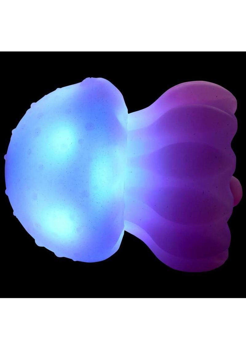 Creature Cocks Glow Jelly Licking and Vibrating Rechargeable Silicone Stimulator