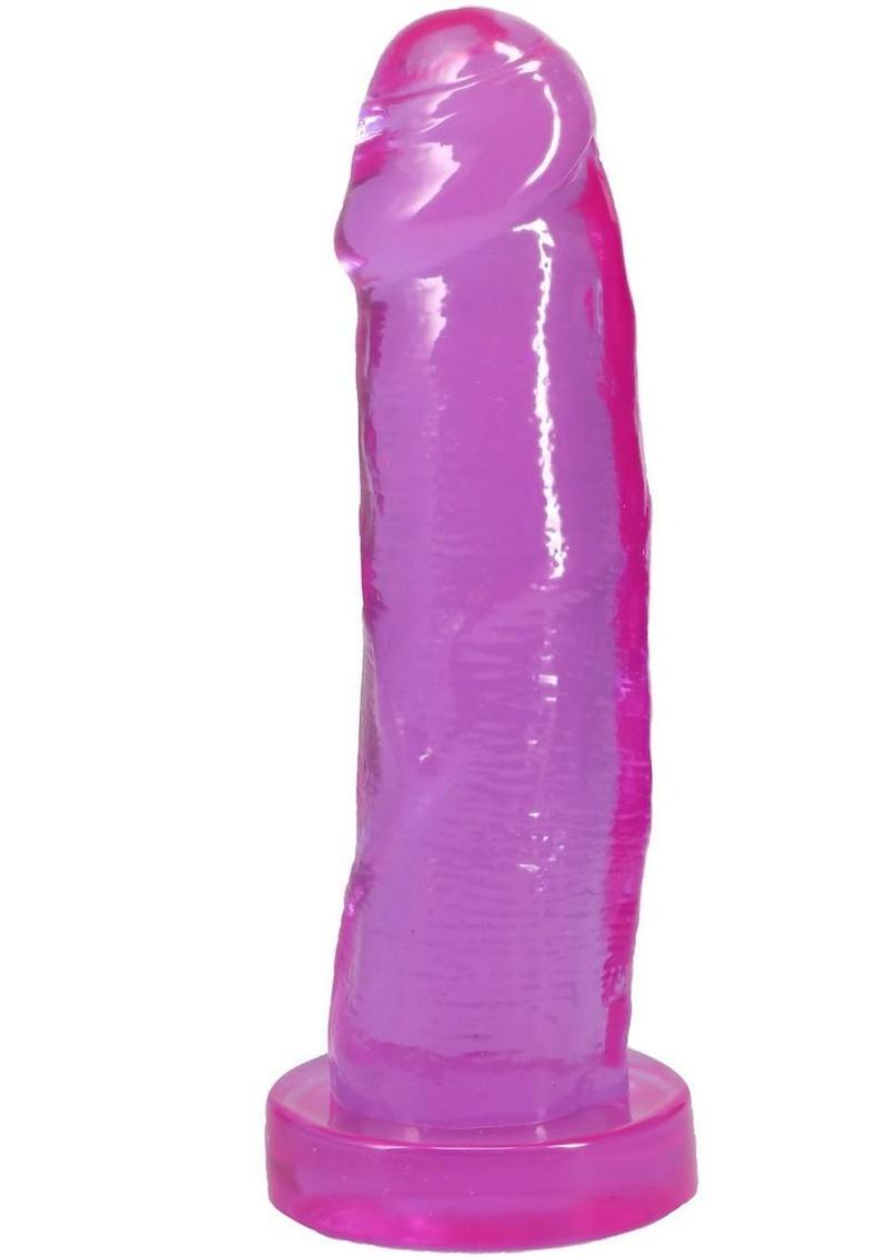 Crystal Jellies Realistic Cock - Purple - 7in