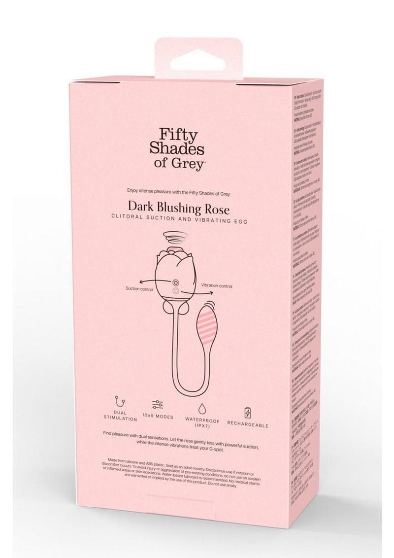 Fifty Shades Of Grey Dark Blushing Rose Rechargeable Silicone Clitoral Stimulator