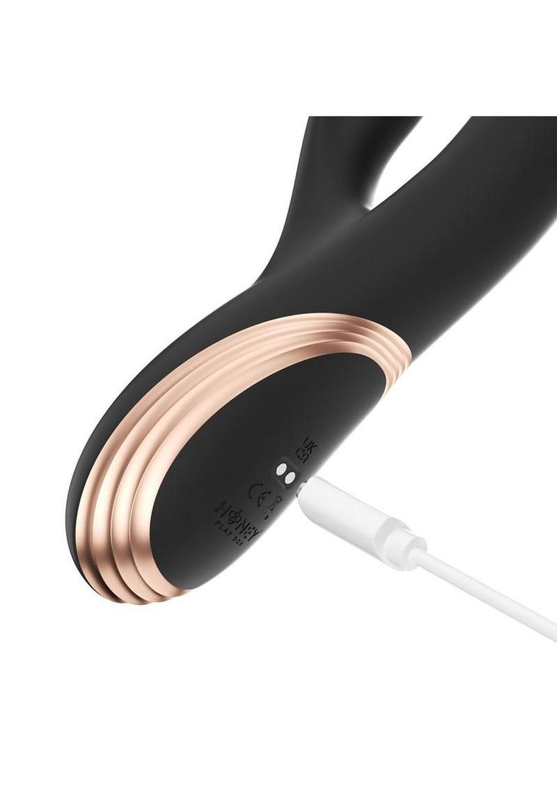 Gem Pressure Sensing App-Controlled Twin Balls Rabbit Vibrator
