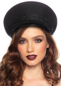 Leg Avenue Deluxe Officer Hat - Black