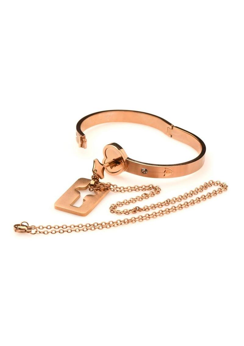 Ms Cuffed Locking Bracelet Necklace