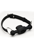 Master Series Forced Silicone Feeding Gag - Black