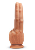 Master Series The Pleaser Double Finger Silicone Dildo - Vanilla