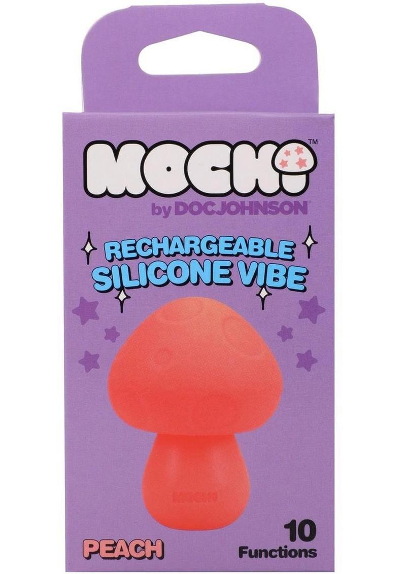 Mochi Mushroom Vibe 10 Function Silicone Rechargeable Vibrator - Orange