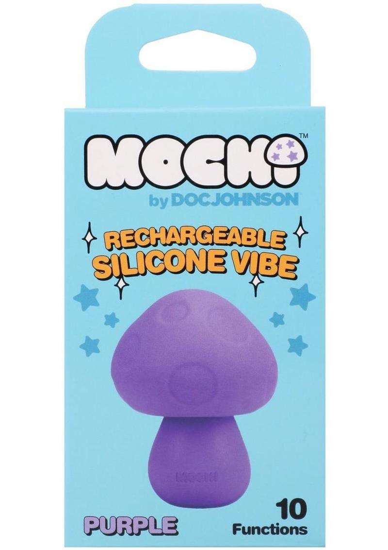 Mochi Mushroom Vibe 10 Function Silicone Rechargeable Vibrator - Purple