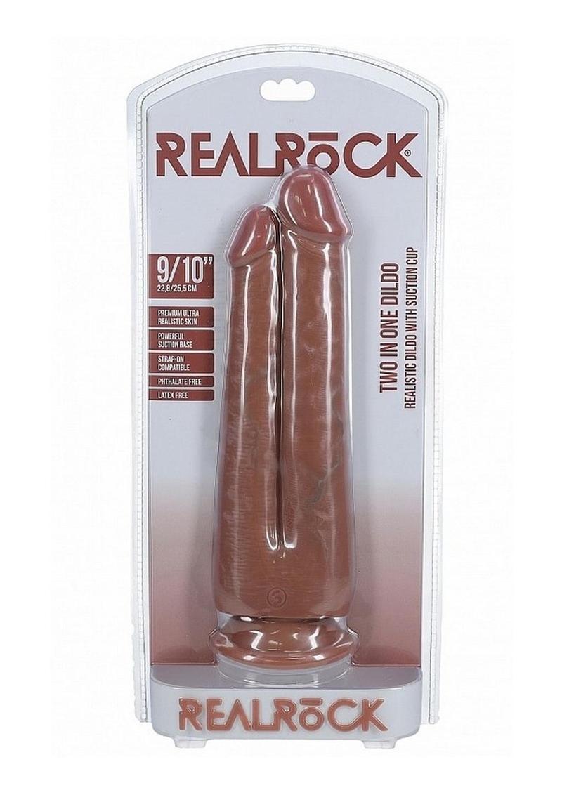 Realrock Ultra Realistic Skin Two In One - Caramel - 10in/9in