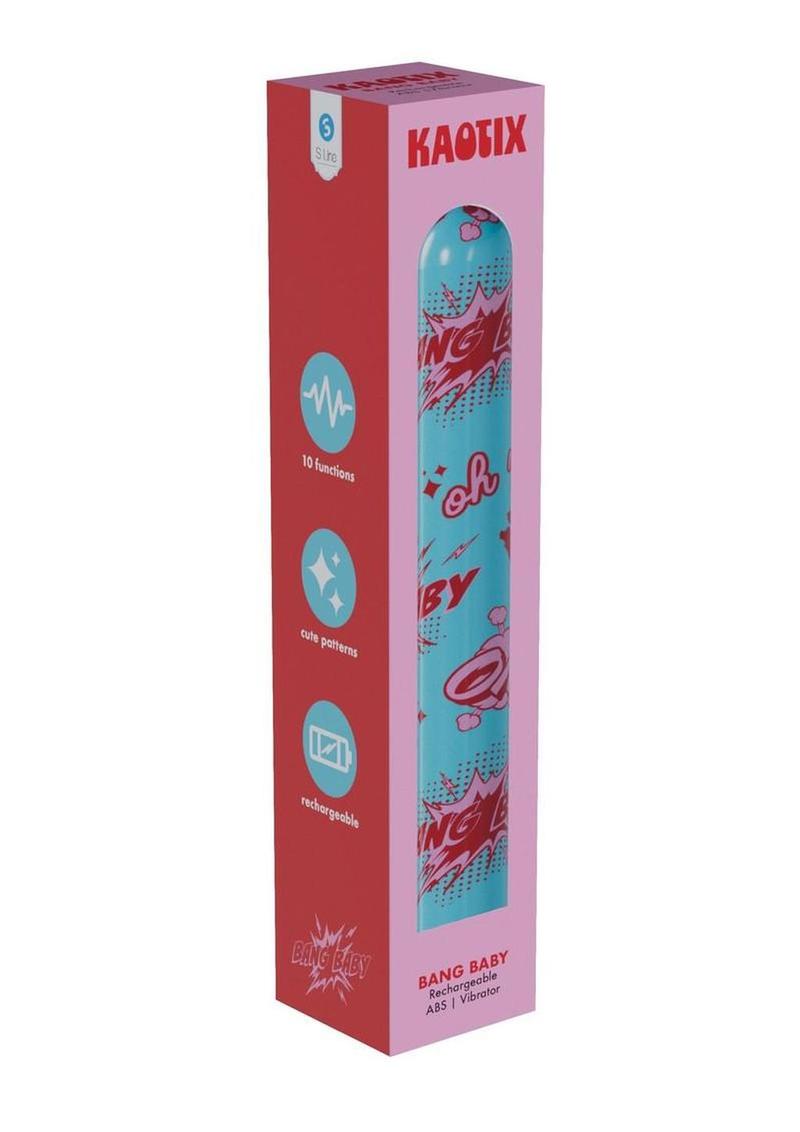 S-Line Kaotix Bang Baby Rechargeable Vibrator - Blue