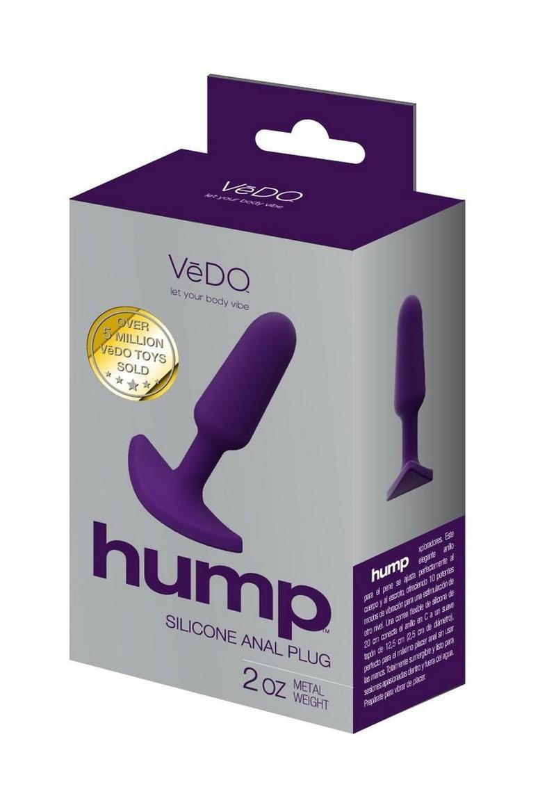 Vedo Hump Silicone Anal Plug - Purple - 4.25in